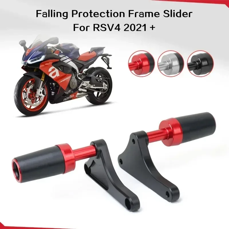 

Motorcycle CNC Falling Protection Frame Slider Fairing Guard Crash Pad Protector For Aprilia RSV4 RR RSV4 RF 2021 2022 2023