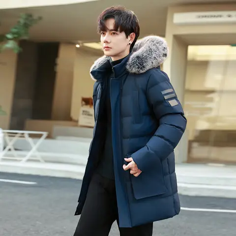 Winter New Thickened Windproof Warm Cap Long Cotton Jacket Outdoor High Quality Windproof and Breathable Thickened Padded Jacket