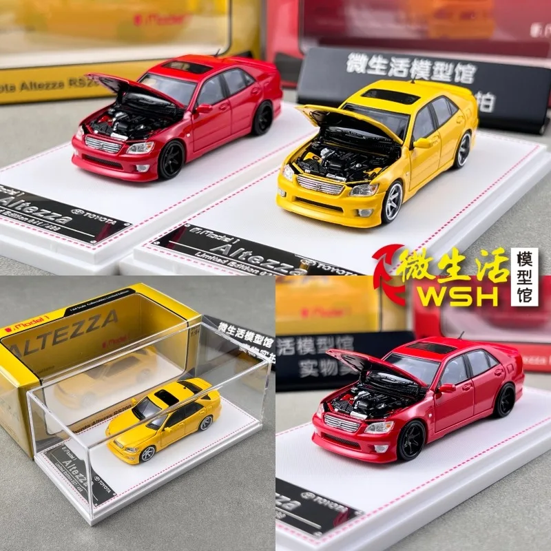 

FH1:64 Toyota RS200 SXE10 Модель автомобиля из сплава с молотой акулой Altezza, праздничная подарочная игрушка для мальчиков, коллекционное украшение для взрослых