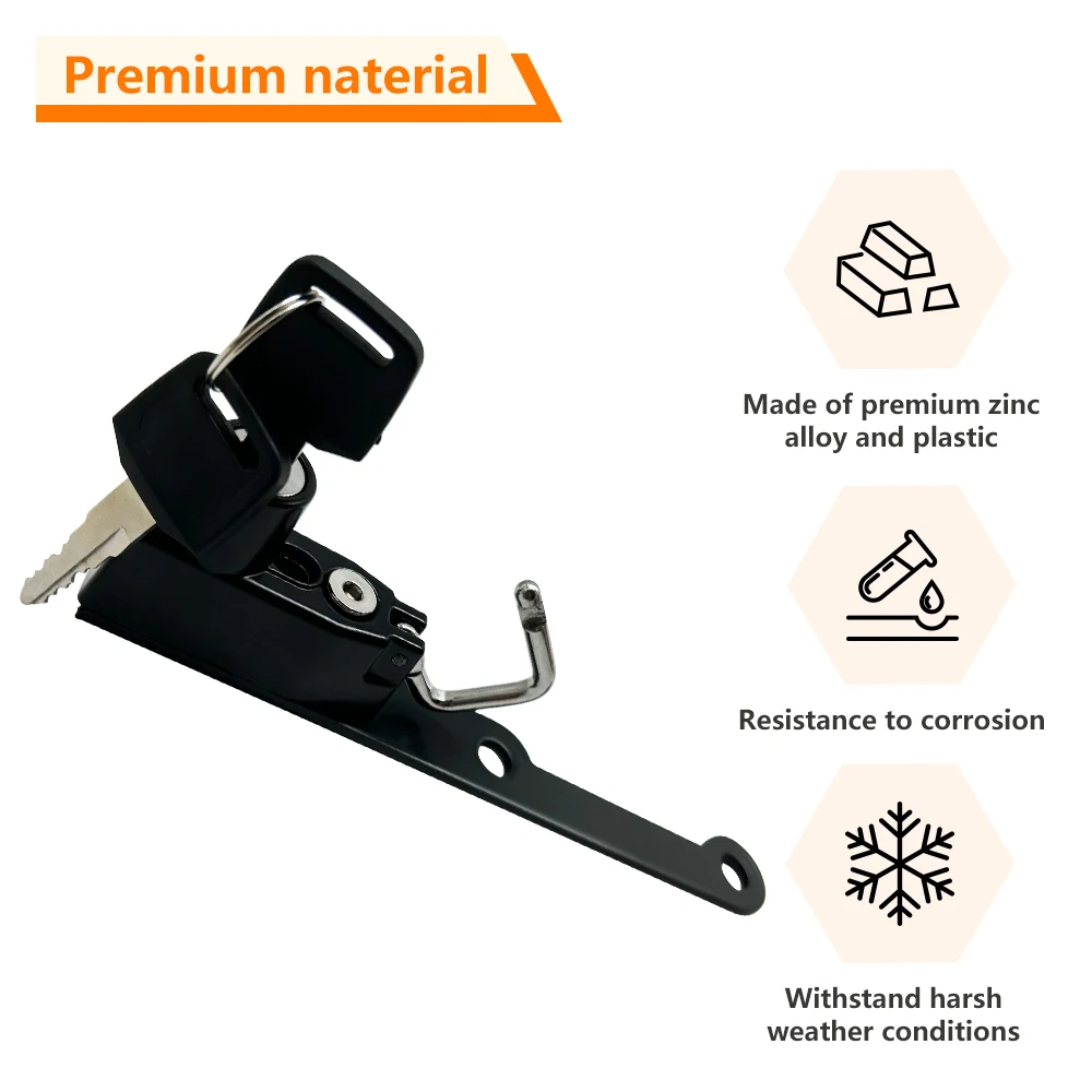 Motorcycle Helmet Lock Kit Helmets Security Anti-Theft Lock Rust-Proof Aluminum For Kawasaki Z900 Accessories 4