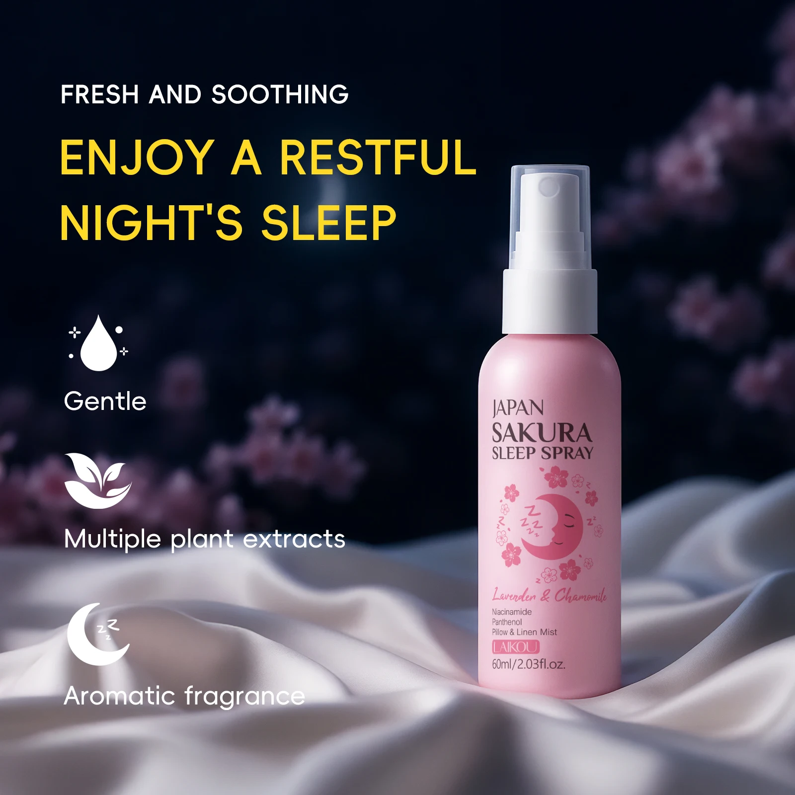 LAIKOU Japan Sakura Sleep Spra - Lavender Pillow Spray reseña y precio