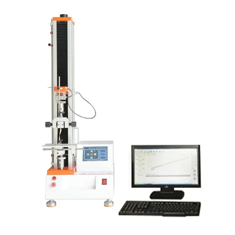 Máquina de prueba de tracción electrónica de suministro directo, máquina de prueba de resistencia a la tracción de una sola columna, material universal de material metálico