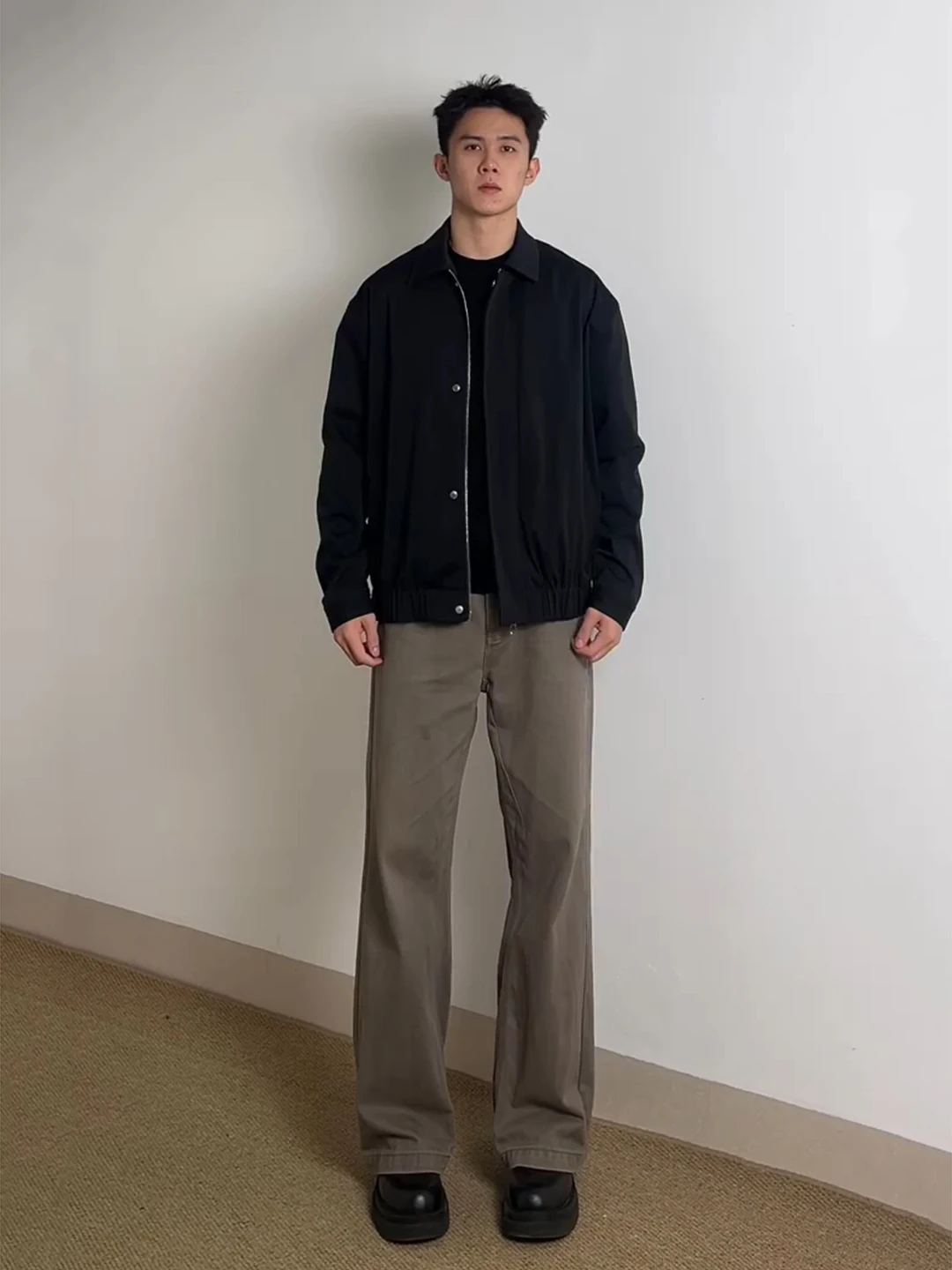 

High Waist Slim Fit Jeans Men's Autumn Winter Trousers Lengthening Legs Knife Casual Wear Youth American Sle