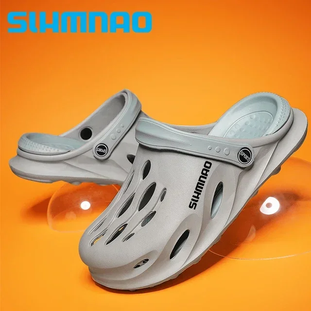 

Мужские туфли для рыбалки из ЭВА для рыбалки и реки, пляжная обувь, Повседневные Дышащие Нескользящие сандалии