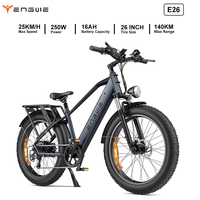 ENGWE E26 Adult Electric Bike 250W Electrical Road Bicycle 48V 16Ah Fatbike MTB E-bike 26\