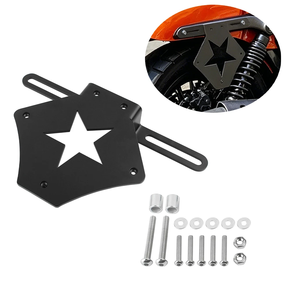 

Motorcycle Side Bags Bracket Universal 12cm-22cm Adjustable Metal Saddlebag Support Mount for Honda Rebel 500 for Yamaha for BMW