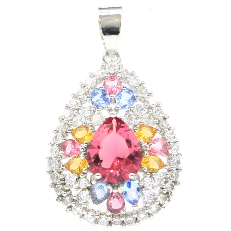 

Buy 5 Get 1 Free Multi Color Peridot Garnet Tanzanite Aquamarine Citrine Tourmaline Pink Tourmaline CZ Silver Pendant