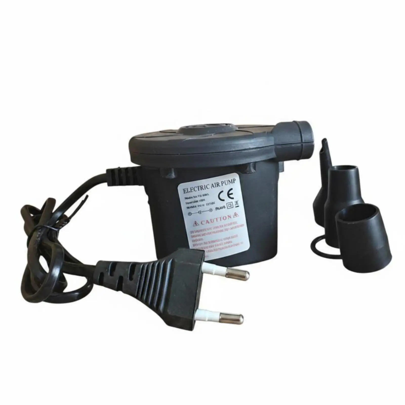 Electric Air Pump 3 Nozzles Included Inflator Deflator Pump Quiet for Poolside, Camping, Travel