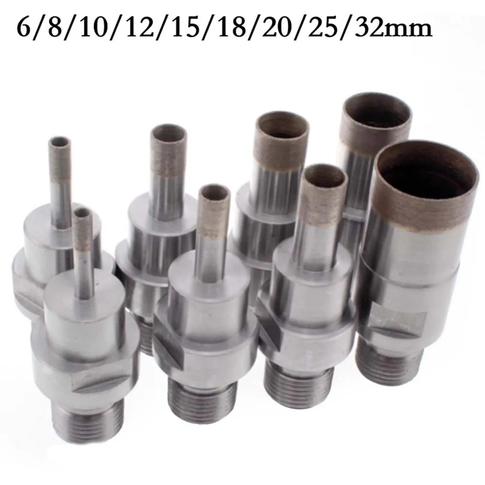 

1pc 6-32mm M20 Thread Emery Coated Core Drill Bit Hole Cutter For Glass Stone Wood Tile Factory Mechanical Drilling