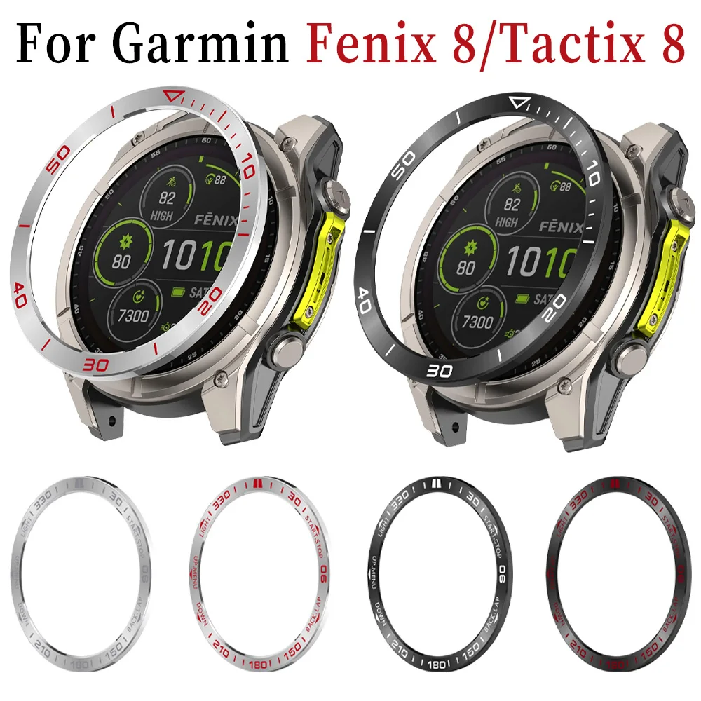 Smartwatch Ring Watches - Metalowy Pierścień Ochronny Ramki do Garmin