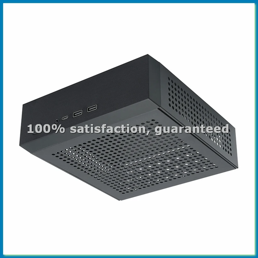 M09 HTPC Host Mini ITX Computer Chassis DC Power Supply Industrial Control Chassis Home Desktop Computer Case-VVNB