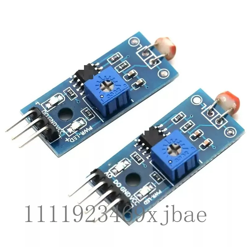 Photoresistor Light Sensor Module, Light Intensity Detection Photoelectric Sensor 3Pin 4Pin DIY Controller Module