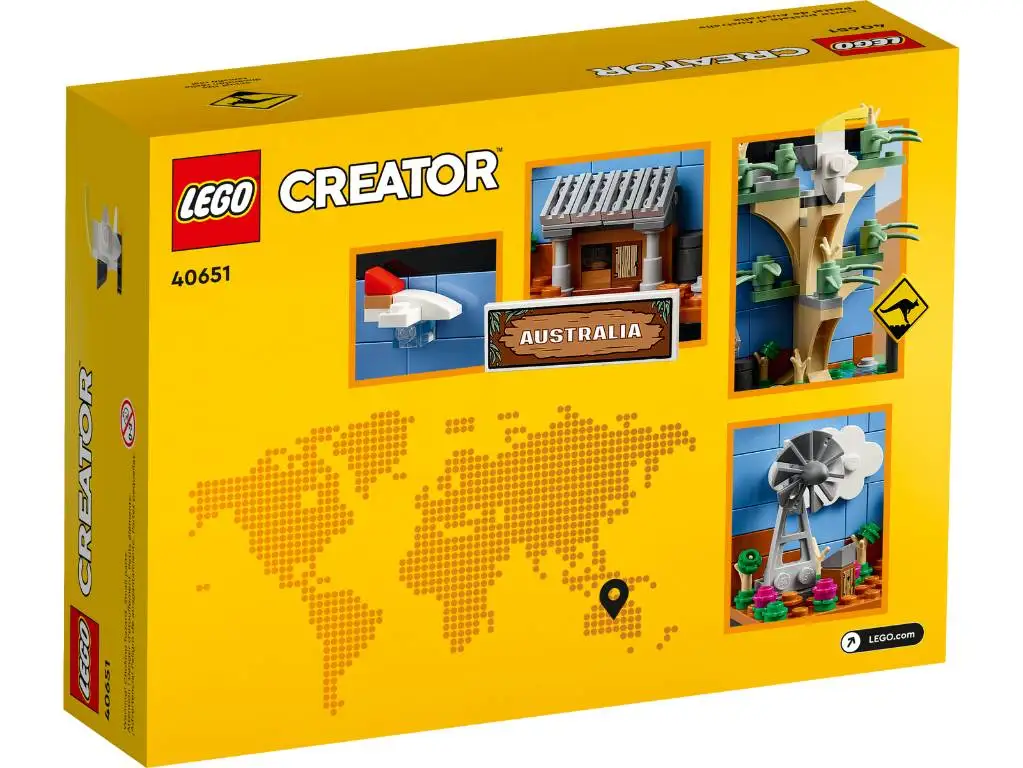 LEGO Creator Australia Postcard Set 40651 Building Set for Children Birthday Christmas New Year Gift 191pzs