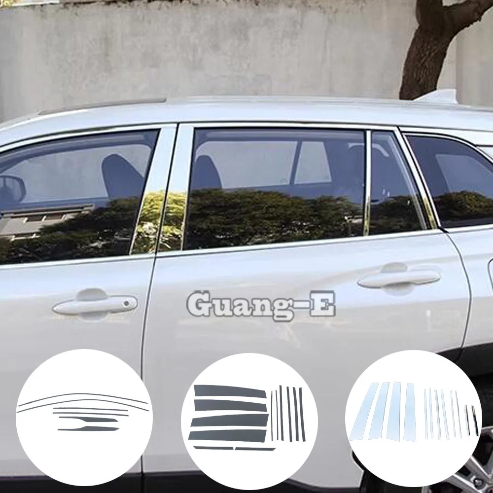 

Stainless Steel Door Window Frame Stick For Toyota Corolla Cross XG10 2022 2023 2024+ Trim Glass Car Cover Exterior Accessories