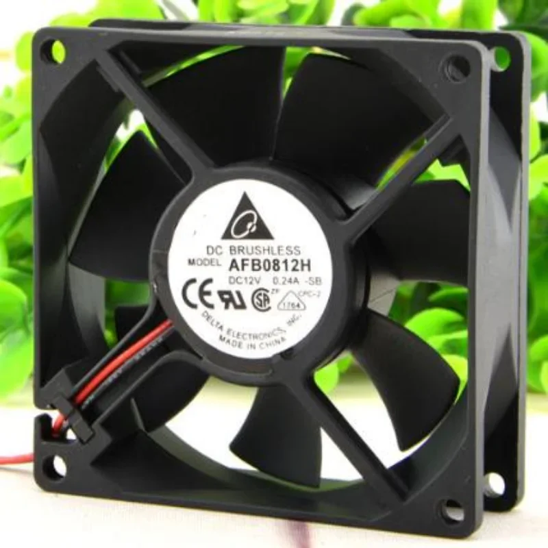 New Cooler Fan For Delta AFB0812H Chassis Power Cooling Fan 12V 0.24A 8cm 8025 80*80*25mm