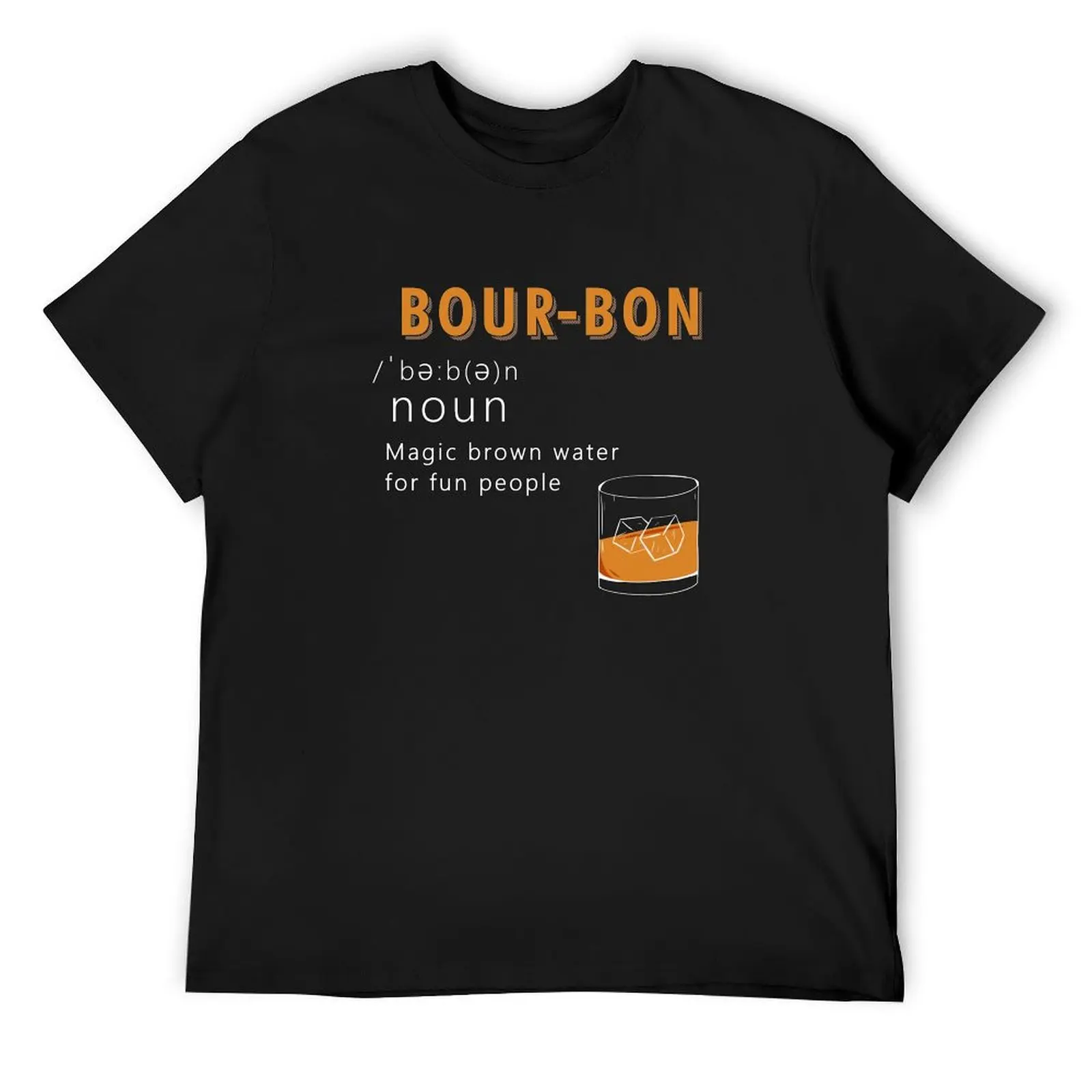 Bourbon funny defintion for whiskey drinkers vintage bourbon drink magic brown water T-Shirt graphics t shirt men