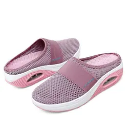 Chaussures à l'offre elles compensées légères pour femmes, pantoufles à la mode, sandales en maille respirante, optique astronomique, baskets décontractées, chaussures à plateforme pour dames