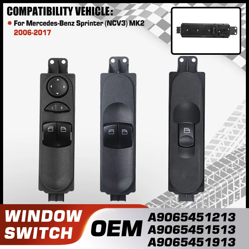

For Dodge Sprinter Freightliner Sprinter Mercedes-Benz Sprinter Volkswagen Crafter 2006-2017 Car Window Lifter Control Switch