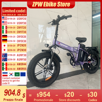 ZPW Electric bike for Adults 2000W 48V35AH 60KM/H Ebike motorcycle 20“*4.0 Off Road Tyre Mountain Foldable Electric Bicycles