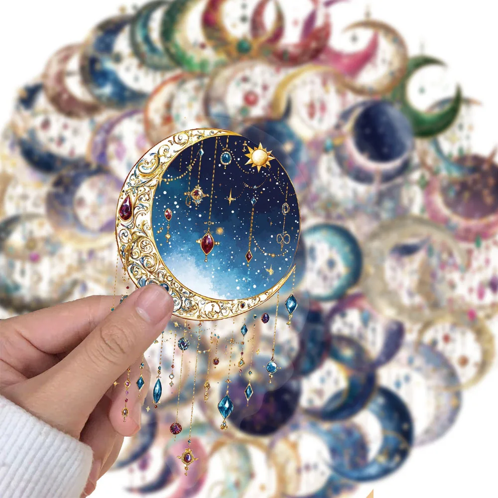 50/100 قطعة الخيال الإبداعي غالاكسي عالية الجمال Ins نمط جو ملصقات المغلف ختم ملصقات ملصق مضاد للمياه