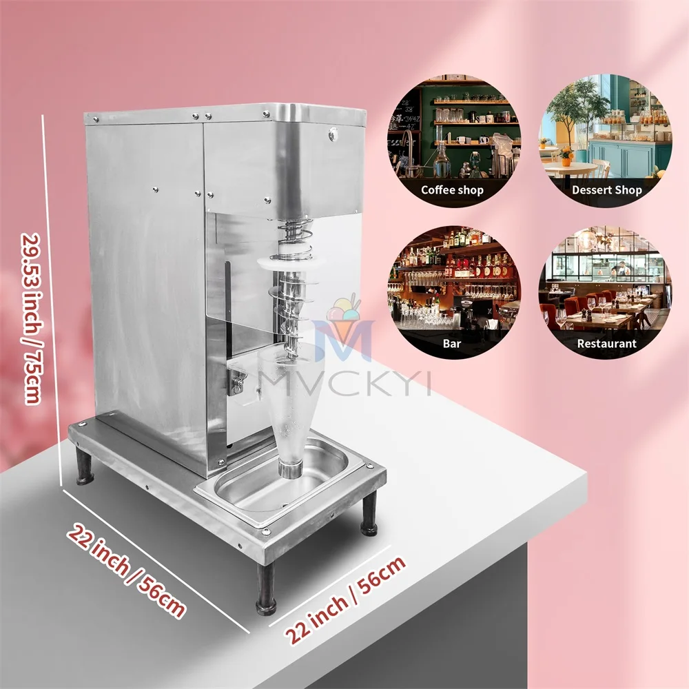 Mvckyi Ice Cream Mixing Snowstorm Machine Frozen Yogurt Blending Machine for business Stainless Steel For Ice Cream Equipment