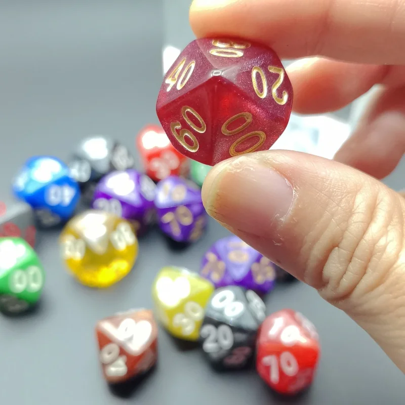 

D10 Polyhedral Dice Set D10 for Dungeons And Dragons RPG MTG - 00 to 90 Sided Dice Games - Role Playing Table Games