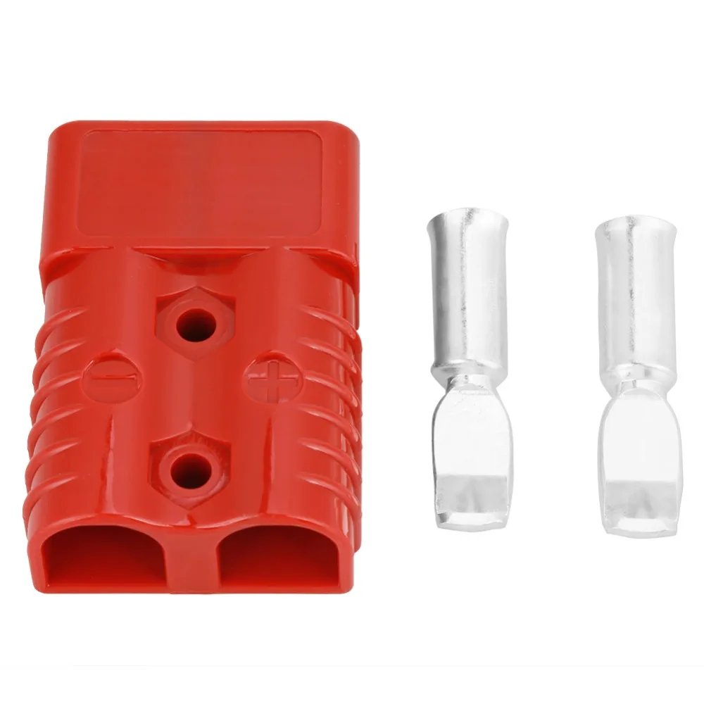 

2 шт., 175 А, разъем для аккумулятора, красный с аксессуарами, вилка для быстрого подключения аккумулятора, 2-полюсный корпус, 600 В, быстроразъемное соединение, отключение