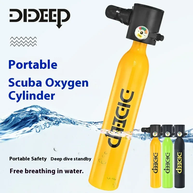 

0.5L Mini Tank Dive Scuba 5-10 Minutes Underwater Breath Device Portable Diving Cylinder Oxygen Tank Kits Reusable