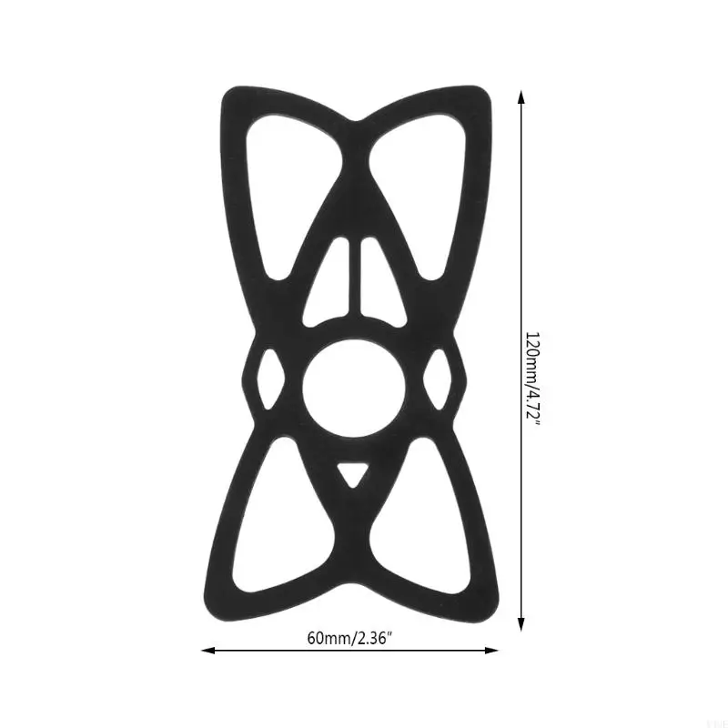 Soporte para teléfono móvil Y4UE, bandas seguridad silicona, montaje en manillar bicicleta y motocicleta