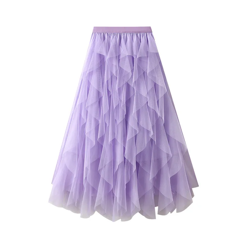 Gonna a rete, gonna torta, gonna a metà corpo, gonna in filato drappeggiato super fata, gonna a pieghe, gonna principessa, gonna a trapezio, minigonna