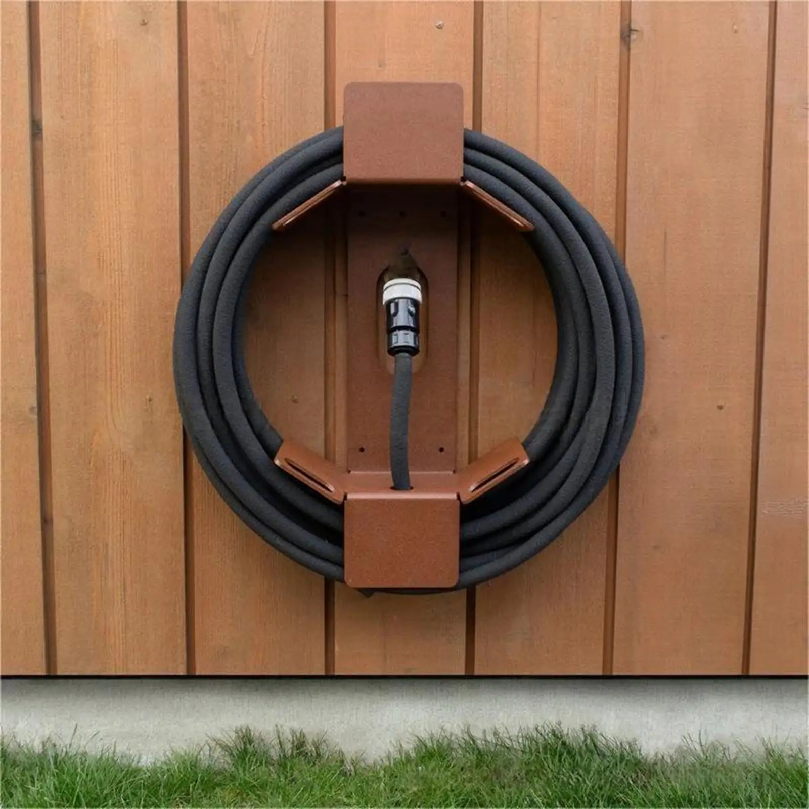 Garden Hose Rack Stable Gifts Heavy Duty Practical Water Hose Holder Organizer Metal for Basement Home Garden Yard Backyard
