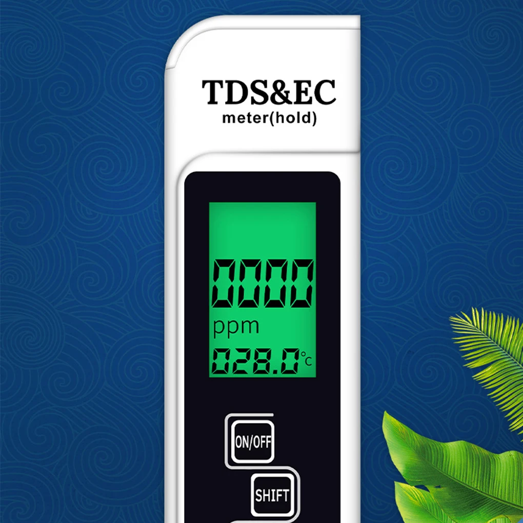 White Portable Ph Meter For Home And Laboratory Water Testing Reliable And Accurate Results Aquarium Blue TDS-5B