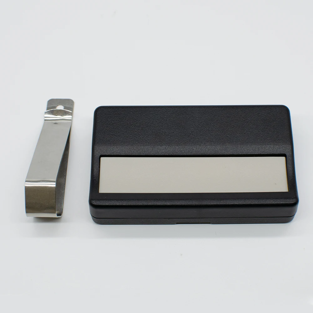 Chamberlain LiftMaster 971LM 973LM Keamanan + 390MHz Merah Oranye Tombol Belajar Pembuka Pintu Garasi Remote Control dengan Klip Visor