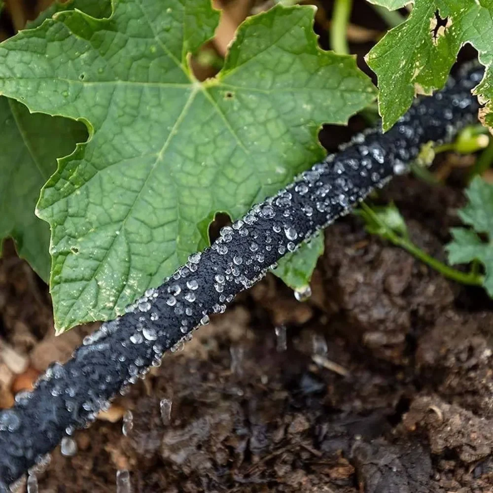 Anti-Aging Porous Soak Hose Quick Connect Rubber Garden Steep Hose Porous Tubing Efficient Watering Micro Drip Irrigation Hose