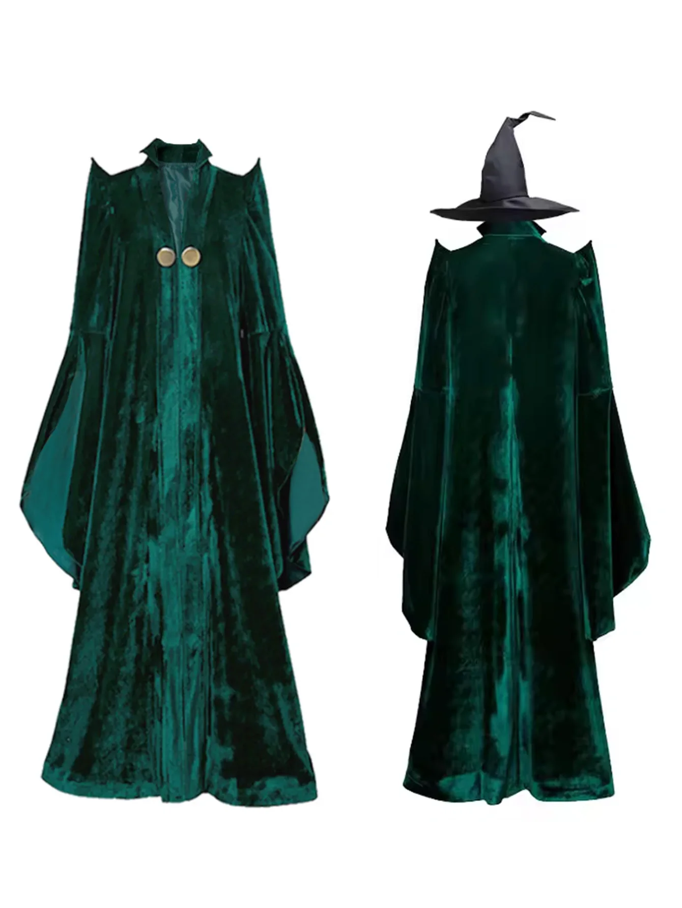 Costume d'école de sorcellerie et de sorcellerie, professeur Mileva McGonagall Poudlard, Robe de président universitaire, Costume d'halloween