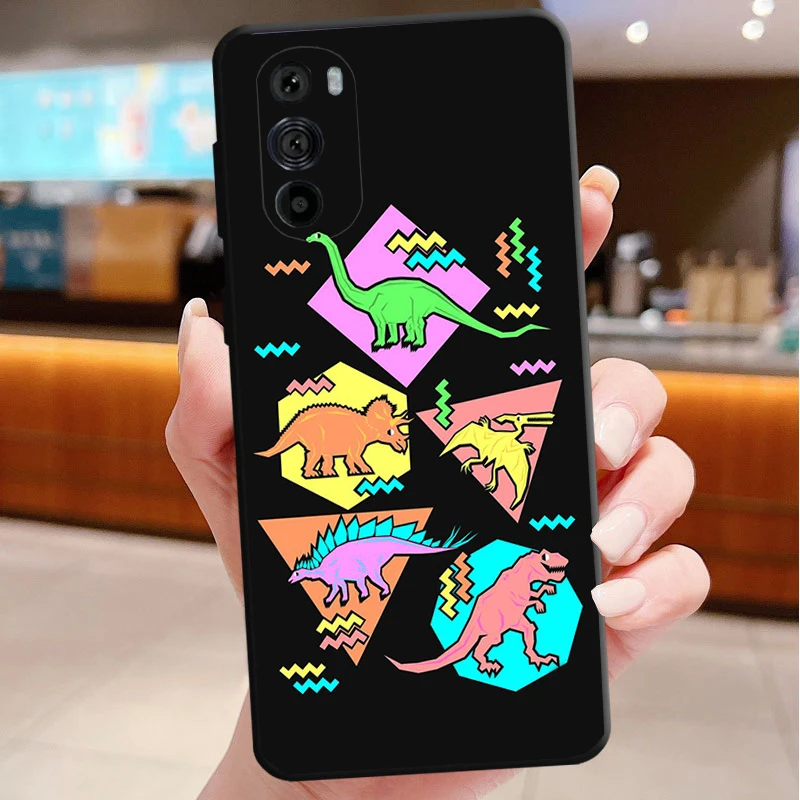 

Phone Case For Motorola Edge 50 40 Pro 60 50 40 30 Ultra Neo Fusion Moto G85 G72 G53 G54 G84 G13 G32 Cute Dinosaur Baby