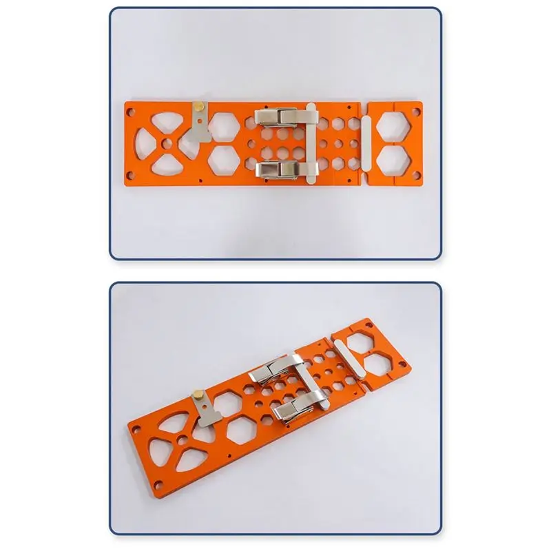 ABUL-1 PCS 340Mm Right Angle Circular Saw Guide Rail Orange & Silver Aluminum Alloy For Festool And For Guide Rail