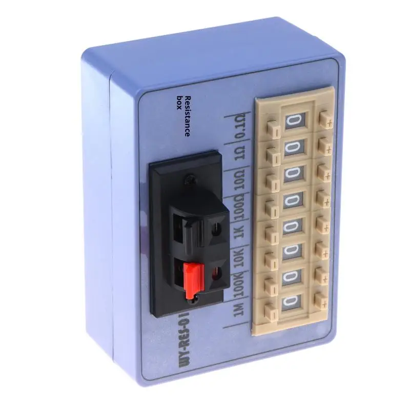 9*6.5cm WY RES 01 Dial Programming Resistance Box High Precision Pocket Adjustable Resistor for Electric Testing