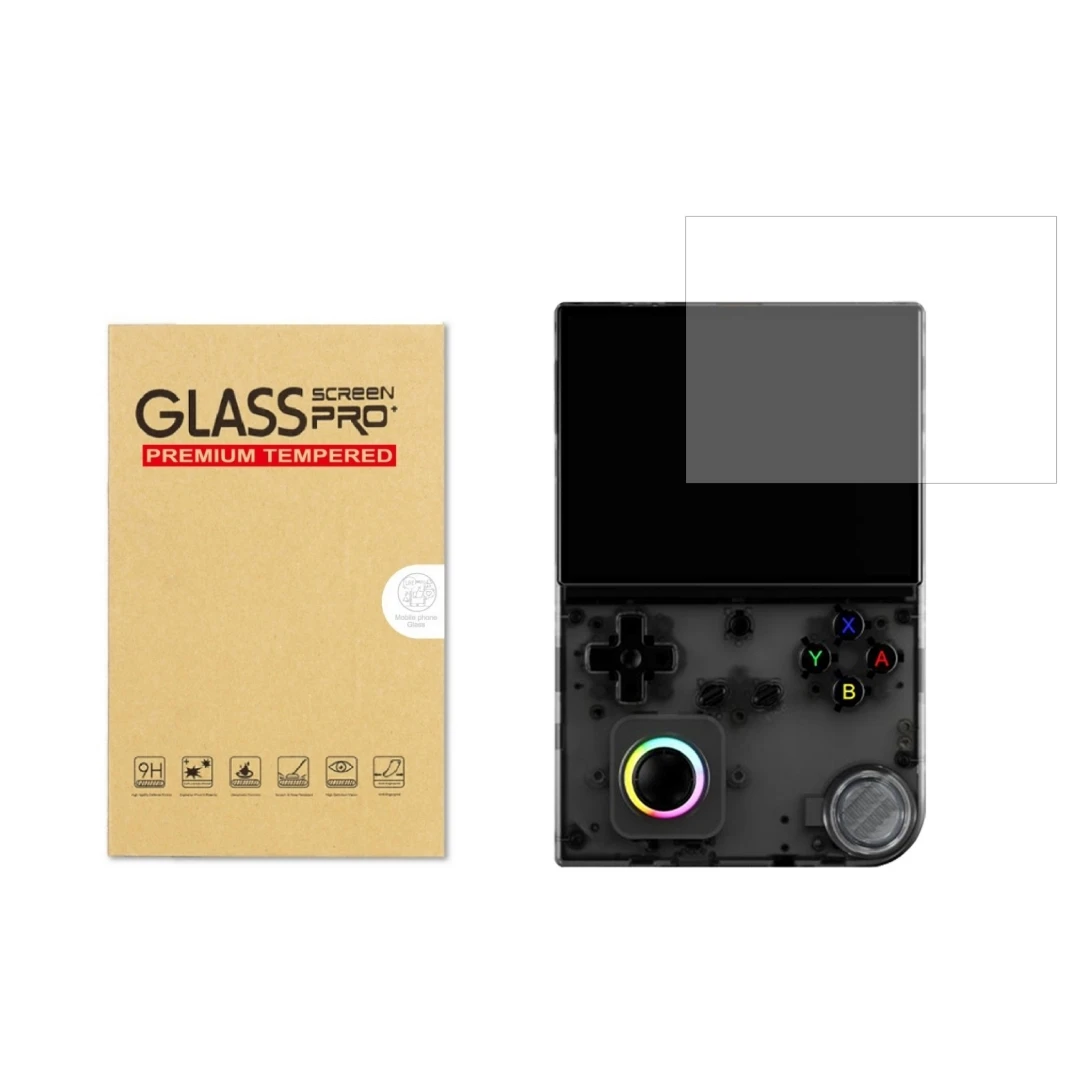 Tempered Glass for Anbernic RG40XXV Gaming Console Scratch and Abrasion Resistant Protection 9H Hardness Tempered Screen Film