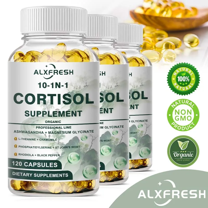 

Капсулы Cortisol для ингибаторов Cortisol, способствующие релаксацию, улучшают сон, снимают тревогу, поддержку нейротранссовмеров, баланс
