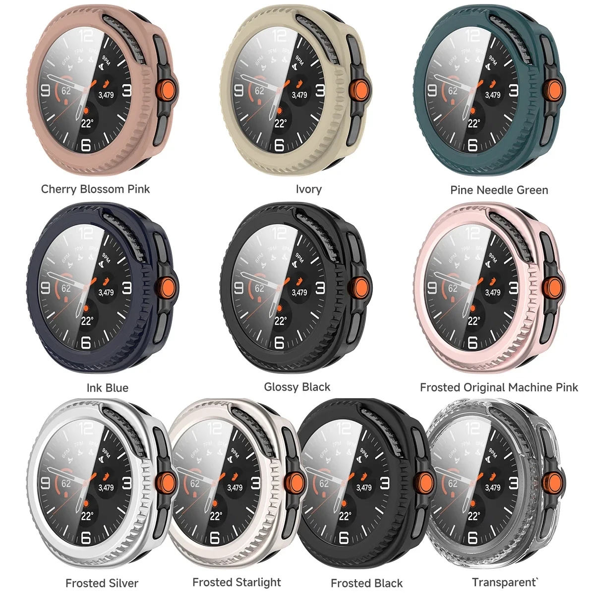 Vidro + capa para samsung galaxy watch 8 clássico 46mm 40mm 44mm protetor de vidro temperado para galaxy watch 8 ultra 47mm