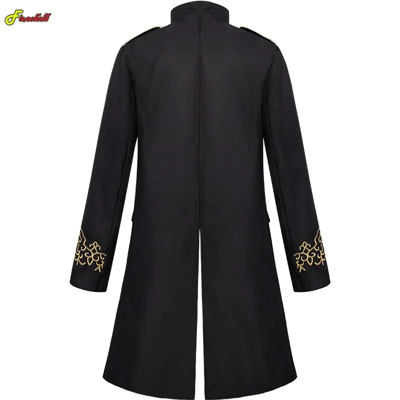 Fiveshell-Blazer Brodé pour Homme, Robe Militaire, Smoking, Cosplay Médiéval, Veste Trempée pour Boîte de Nuit, Scène