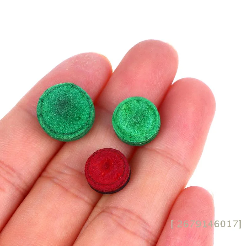 

{MX} 1/3/5Pcs 11/12/14mm Multi Layer Red Black/Green Leather Snooker Nine Ball Accessories Professional Billiard Pool Cue Tips
