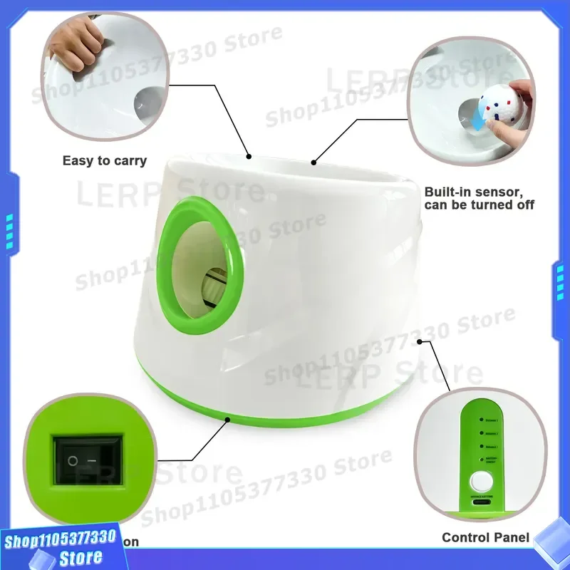Automatic Rechargeable Dog Tennis Ball Launcher Outdoor Pet Training Toy Thrower for Medium Dogs Interactive Fetch Machine