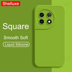 For OnePlus ACE2 Case Shelluxe Square Liquid Silicone Soft Cover For One Plus ACE 2 3 Pro ACE2 ACE3 OnePlusACE2 Pro Phone Cases
