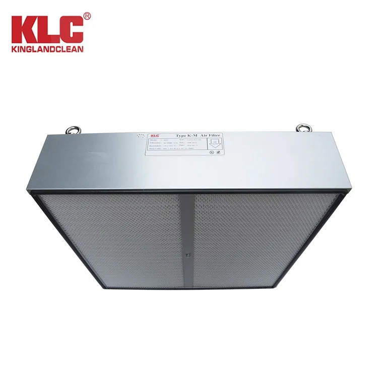 غرفة نظيفة فلتر DOP HEPA مع غطاء محرك السيارة/فلتر الهواء مع منفذ اختبار DOP/H13