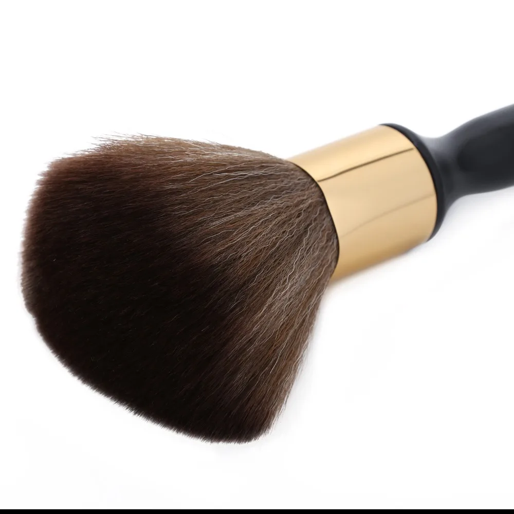 

Long Handle Neck Duster Brush Black Color Professional Grade Broken Hair Sweep Brush Durable Soft Hair Sweeping Brush For Salon