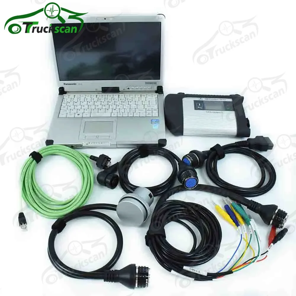 New Full Chip MB STAR C4 2023.12 Software MB SD Connect Compact 4 Diagnostic Tool With cfc2laptop