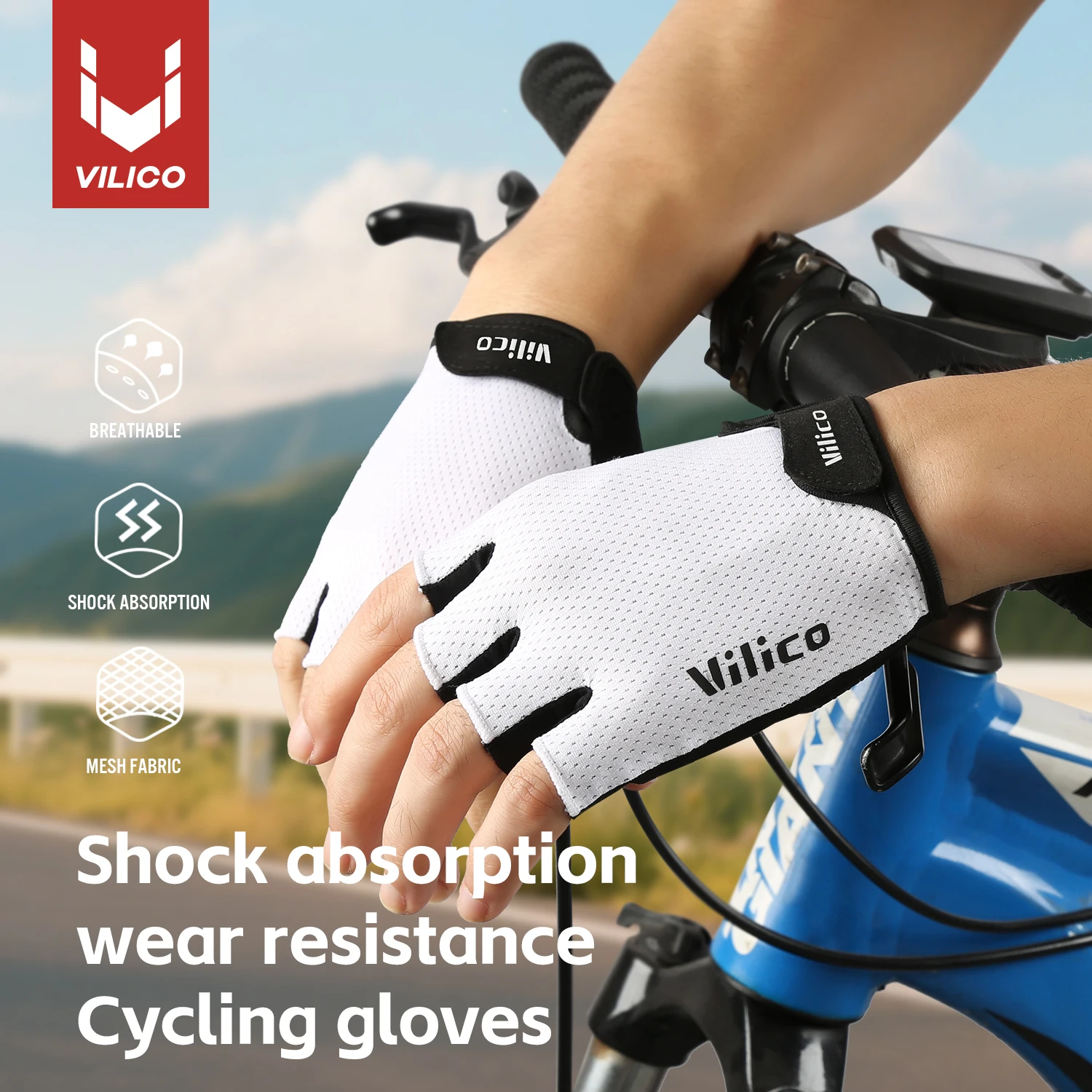 

Спортивные велосипедные перчатки для мужчин, противоскользящие, амортизирующие, износостойкие, с защитой от кокона, дышащие, тренировочные перчатки для фитнеса с половиной пальца