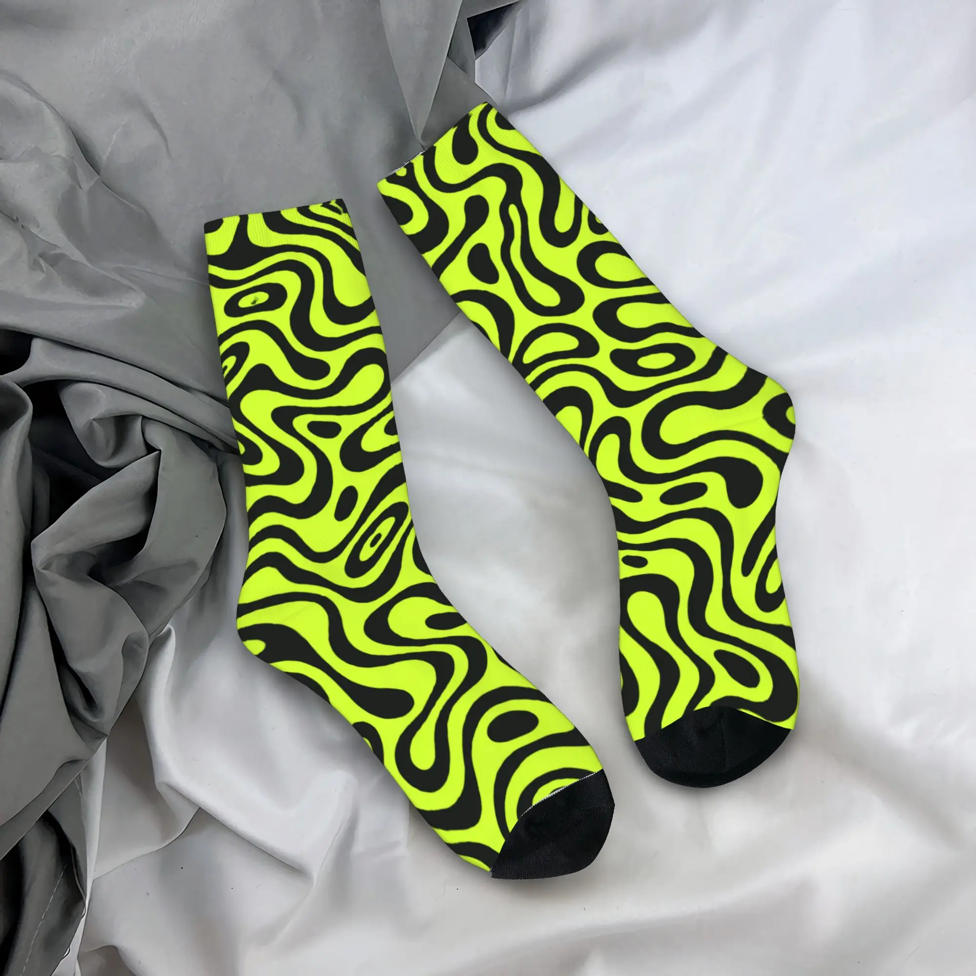 Men Socks Motorcycle Racing L-Landos Stockings Winter Retro Breathable Socks Pattern Running Non Slip Socks